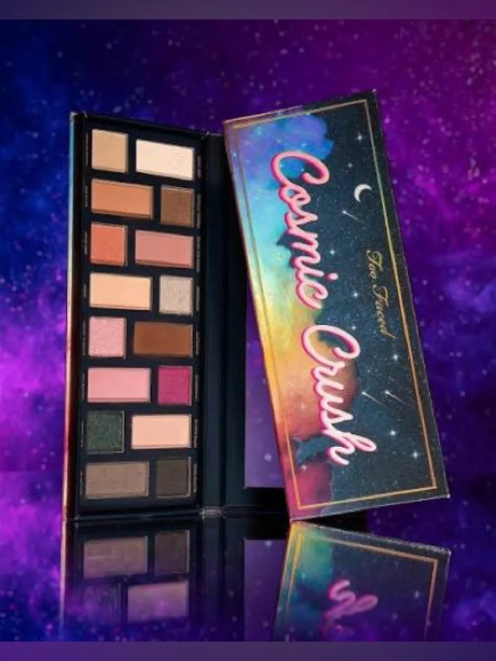 Too Faced Cosmic Crush Eyeshadow Palette — Pink, Purple & Gold Tones